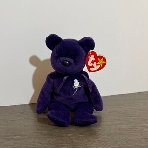 Ty Beanie Baby ~ PRINCESS the Diana Bear from 1997 ~ RARE & RETIRED! MINT